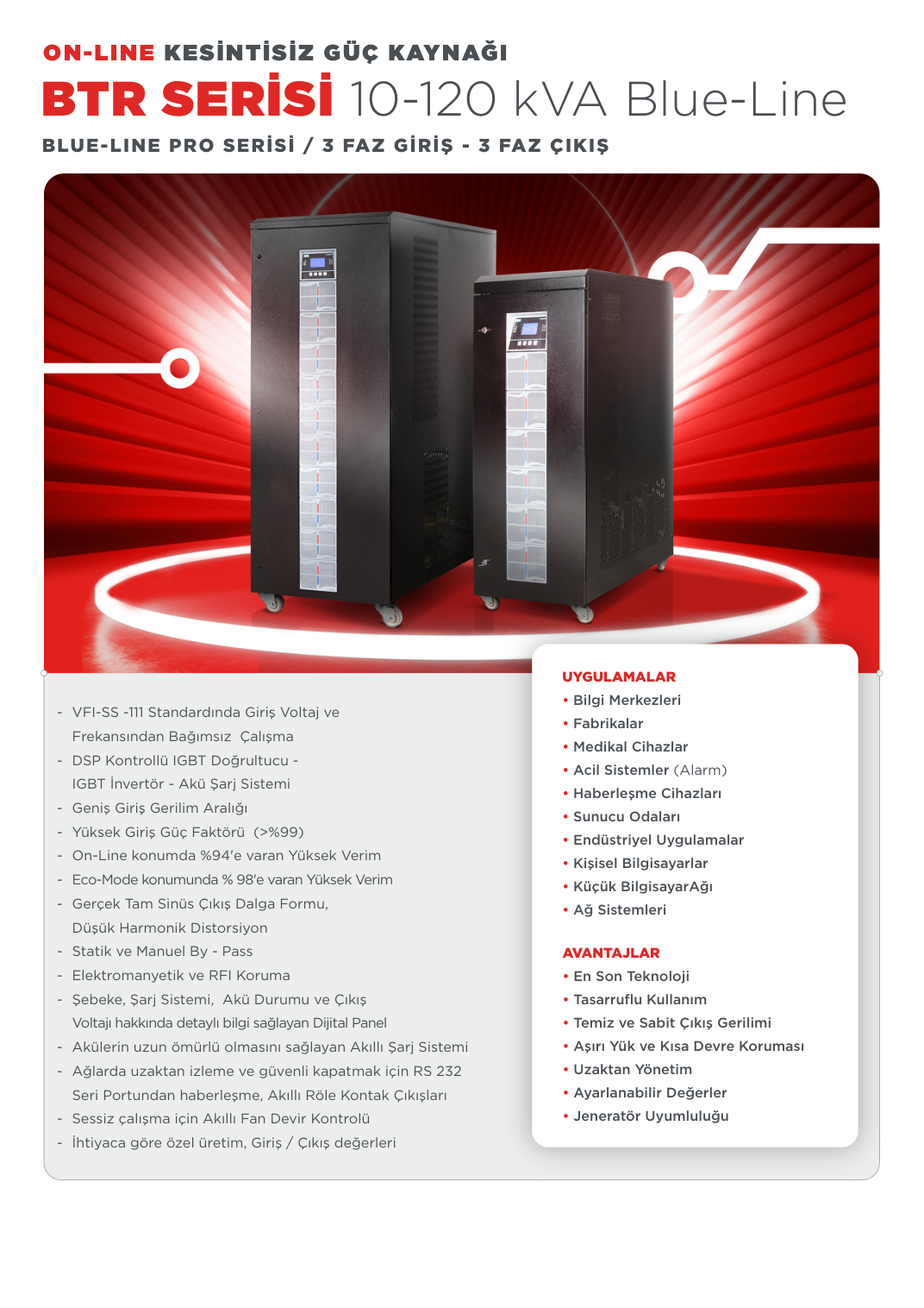 10-120 KVA teknik dokümanı — sayfa 1