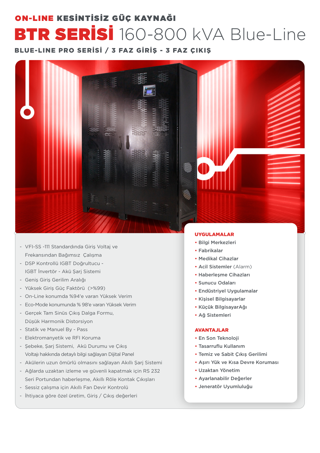 160-800 KVA teknik dokümanı — sayfa 1